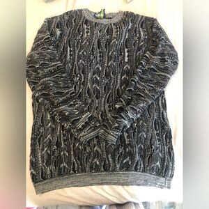 COOGI Black and Gray Crewneck Sweater